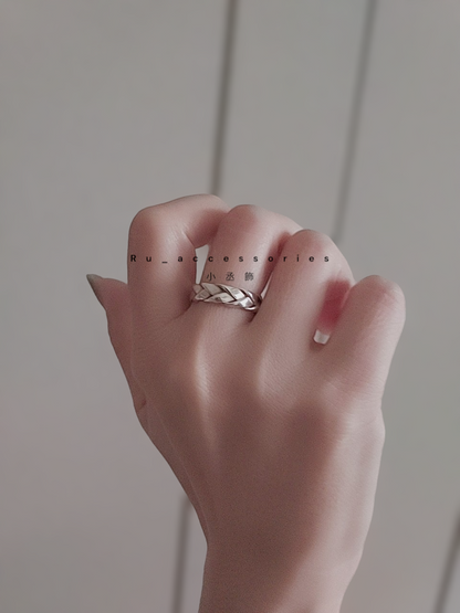 復古編織開口戒 ＃325