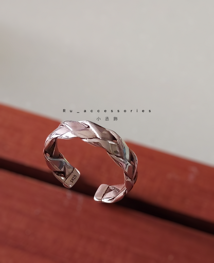 復古編織開口戒 ＃325