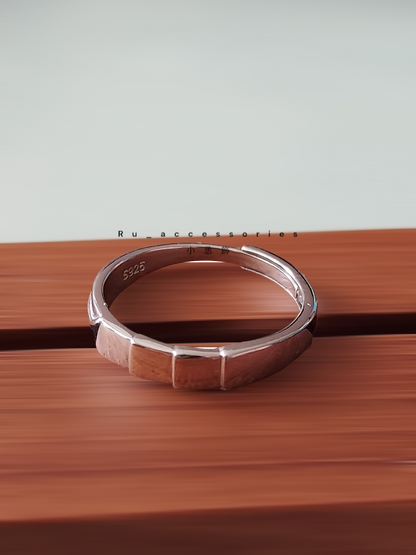 幾何方型川字戒 #8