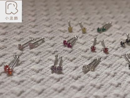 小丞飾👆足銀s999. 養耳棒 / 10個顏色 0.8公分 
白、粉、紫、黑、石榴紅 
藍色 莓紅 橙色 黃色 綠色
一組兩個 $50