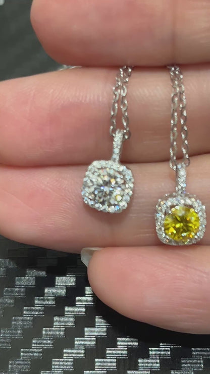 小丞飾-莫桑鑽50分-方鑽項鍊 40+2+3公分 N6031507