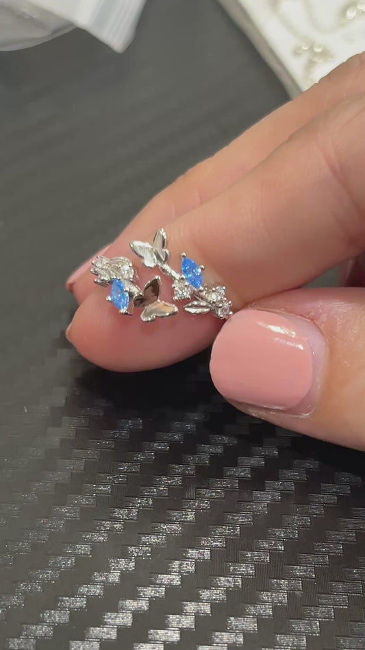 小丞飾
唯美浪漫藍鑽飛蝶前開口戒
$460   R601117