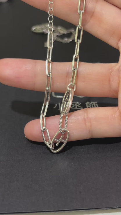 小丞飾
韓國幾何橢圓造型手鏈 $990
17+3公分 #B6010410